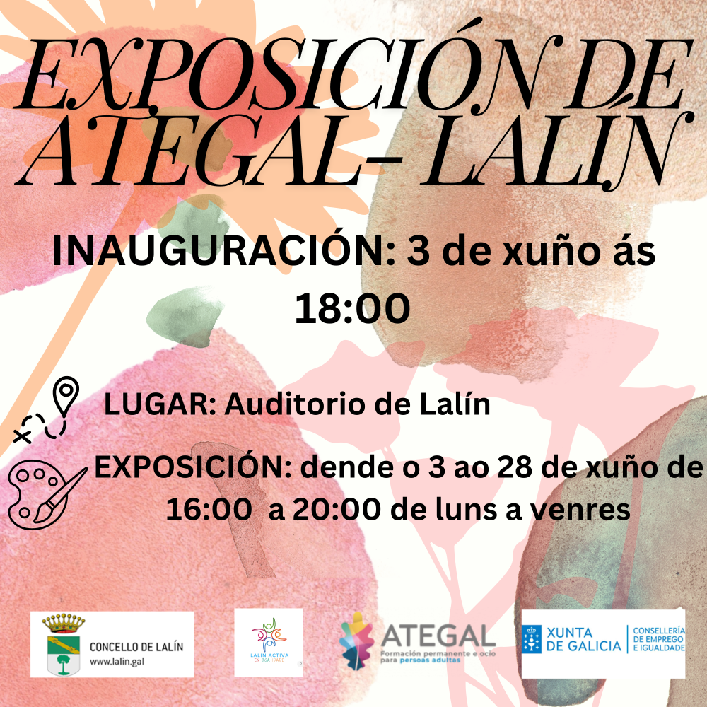 Imagen O CONCELLO ORGANIZA A INAUGURACIÓN DA EXPOSICIÓN DE OBRAS ARTÍSTICAS REALIZADAS POR ALUMNOS DE ATEGAL EN LALÍN