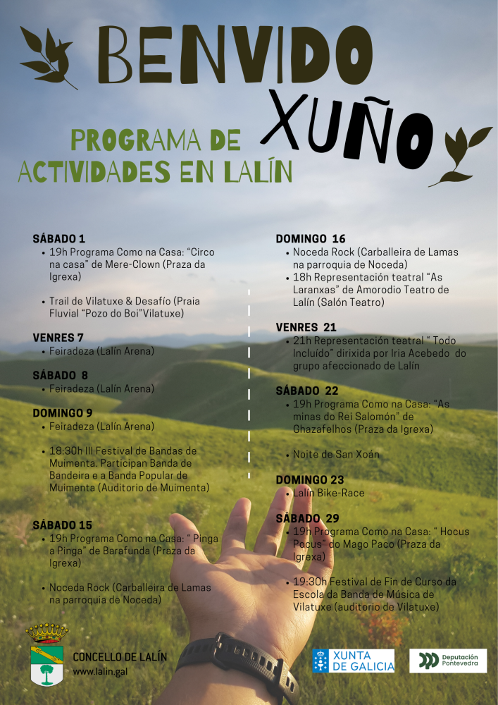 Imagen “BENVIDO XUÑO” REÚNE ESPECTÁCULOS PARA PÚBLICO FAMILIAR, A 39ª EDICIÓN DE FEIRADEZA, FESTIVAIS DE BANDAS E REPRESENTACIÓNS TEATRAIS